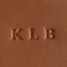 KLB Initials Die Imprinting