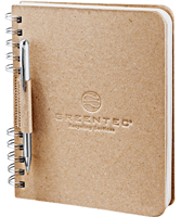 Customized Recycled CardBoard Spiral Notebook
