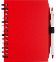 Red Colored Poly Pro Spiral Bound Journal